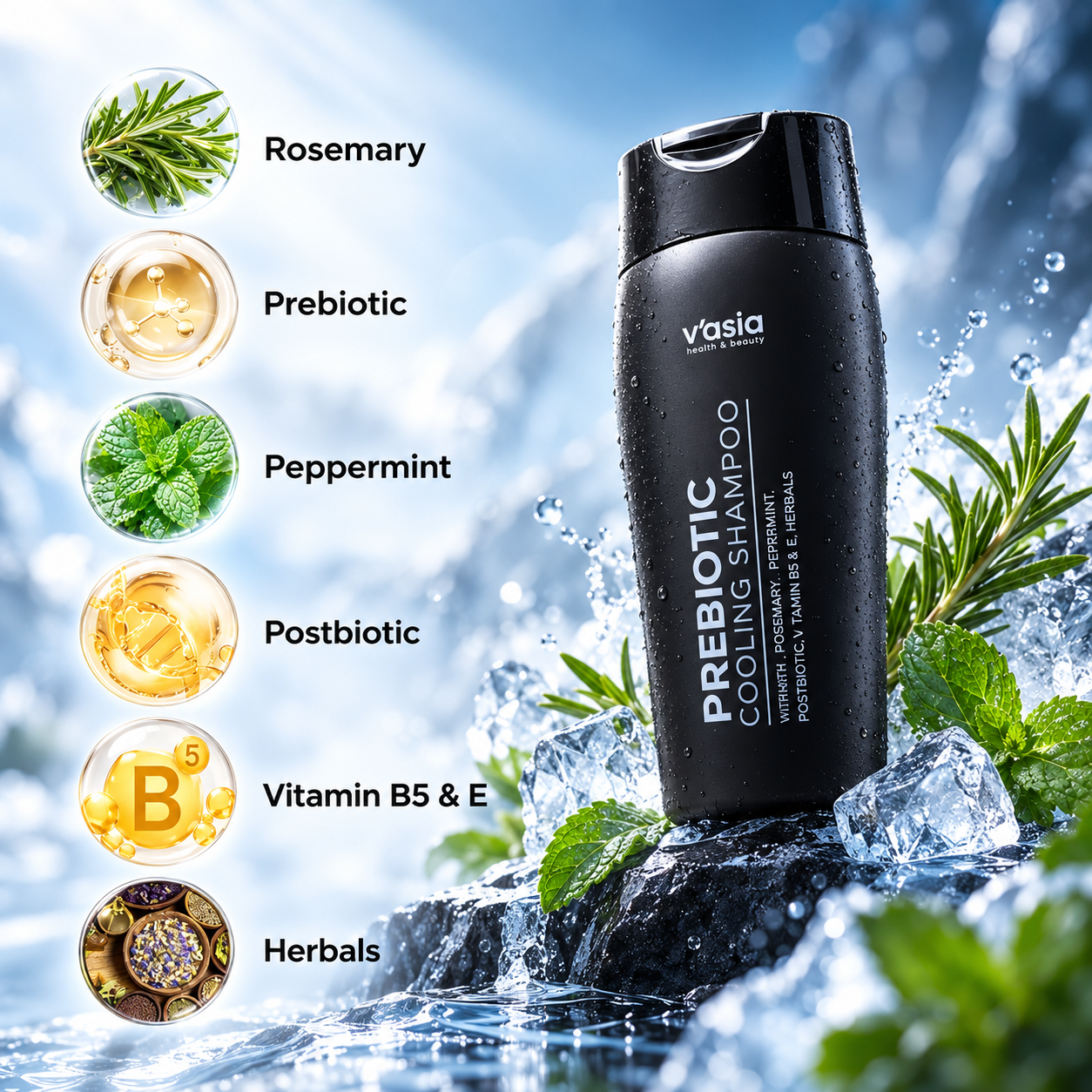 V'Asia Prebiotic Cooling Shampoo